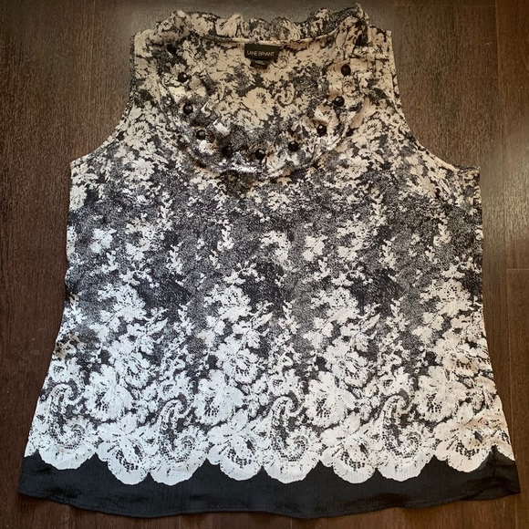 Lane Bryant Tops - Lane Bryant Sheer Sleeveless Top w/ Jewels